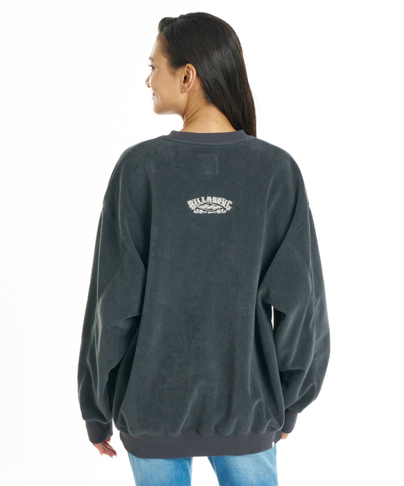 BILLABONG ウィメンズ SUEDE LIKE BONDING FLEECE CREW トレーナー 【2026年秋冬モデル】 OFB / M