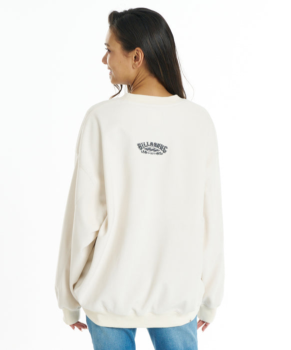 BILLABONG ウィメンズ SUEDE LIKE BONDING FLEECE CREW トレーナー 【2026年秋冬モデル】 SCS / M