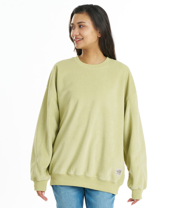 BILLABONG ウィメンズ SUEDE LIKE BONDING FLEECE CREW トレーナー 【2026年秋冬モデル】 SMGR / M