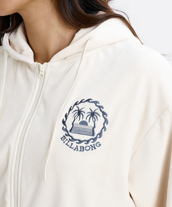 BILLABONG ウィメンズ SURF CAMP PALM 73 ZIP HOODIE パーカー 【2026年秋冬モデル】 WCP / L