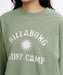 BILLABONG ウィメンズ SURF CAMP HERITAGE CREW トレーナー 【2026年秋冬モデル】 ARG / L