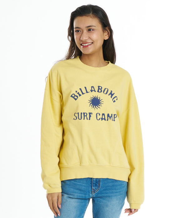 BILLABONG ウィメンズ SURF CAMP HERITAGE CREW トレーナー 【2026年秋冬モデル】 SUD1 / L