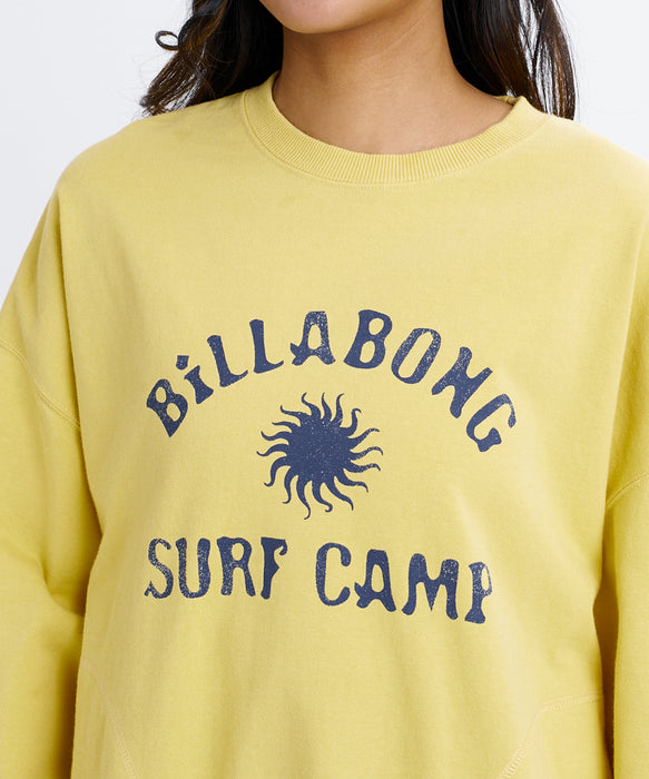 BILLABONG ウィメンズ SURF CAMP HERITAGE CREW トレーナー 【2026年秋冬モデル】 SUD1 / L
