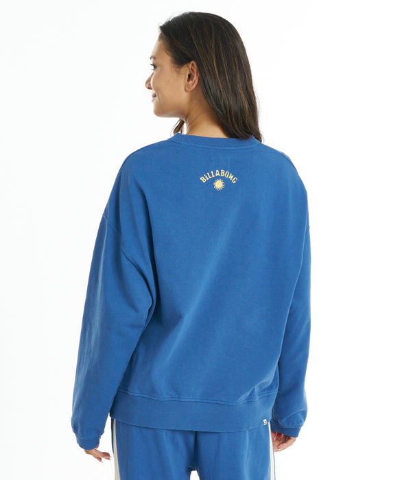 BILLABONG ウィメンズ SURF CAMP HERITAGE CREW トレーナー 【2026年秋冬モデル】 TRV / L
