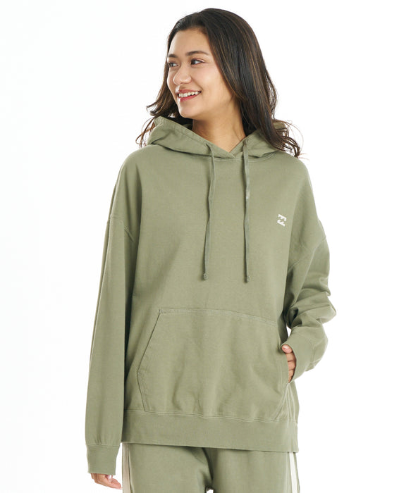 BILLABONG ウィメンズ SURF CAMP HERITAGE PULL HOODIE パーカー 【2026年秋冬モデル】 ARG / M