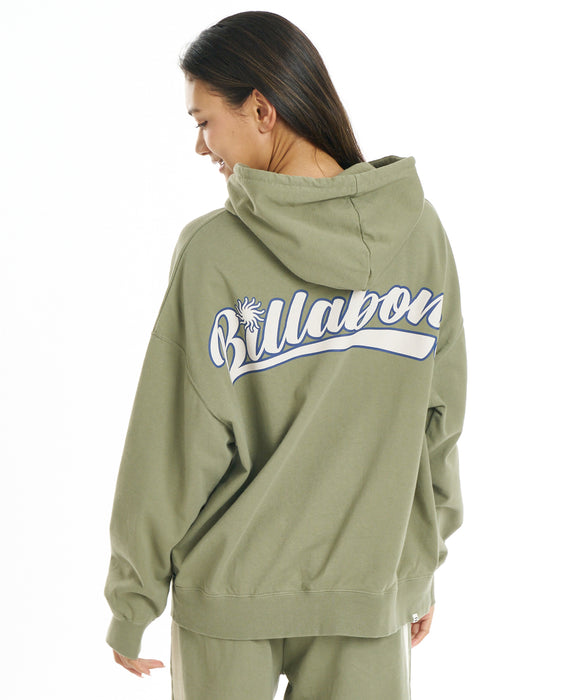 BILLABONG ウィメンズ SURF CAMP HERITAGE PULL HOODIE パーカー 【2026年秋冬モデル】 ARG / M