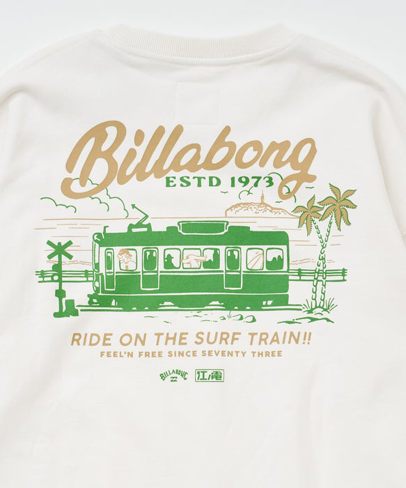 BILLABONG ウィメンズ SURF TRAIN CREW トレーナー 【江ノ電×BILLABONG】【BOY FIT】【2026年秋冬モデル】