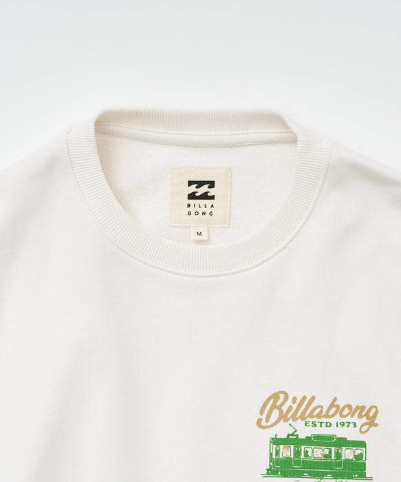 BILLABONG ウィメンズ SURF TRAIN CREW トレーナー 【江ノ電×BILLABONG】【BOY FIT】【2026年秋冬モデル】