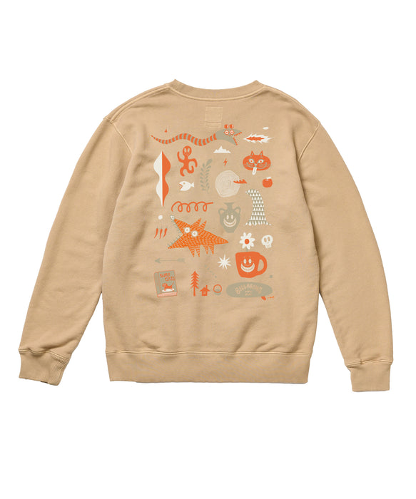 BILLABONG ウィメンズ GALLERY CREW トレーナー 【2026年秋冬モデル】 COF / L
