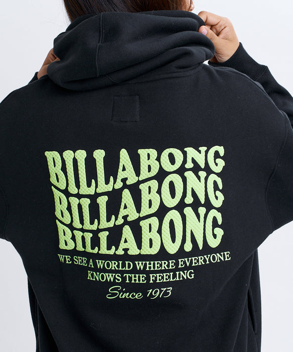 BILLABONG ウィメンズ WAVE LOGO LOOSE FIT PARKA パーカー 【2026年秋冬モデル】 BLK / L