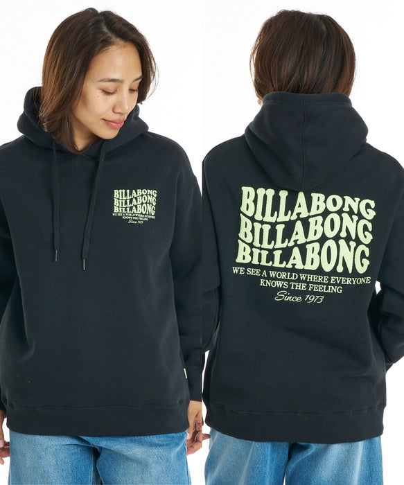 BILLABONG ウィメンズ WAVE LOGO LOOSE FIT PARKA パーカー 【MEDIUM LOOSE】【2026年秋冬モデル】