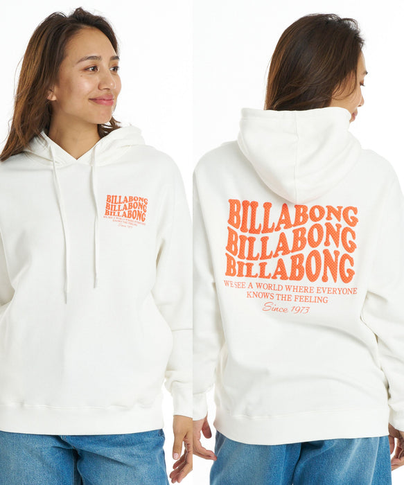 BILLABONG ウィメンズ WAVE LOGO LOOSE FIT PARKA パーカー 【MEDIUM LOOSE】【2026年秋冬モデル】