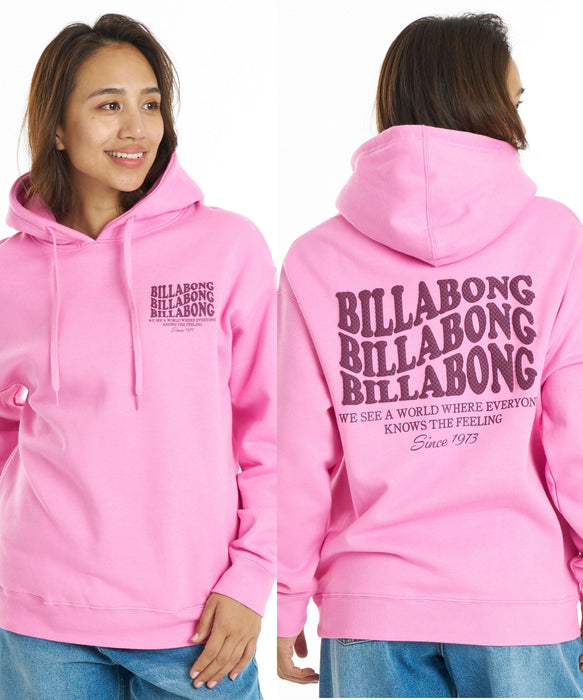 BILLABONG ウィメンズ WAVE LOGO LOOSE FIT PARKA パーカー 【MEDIUM LOOSE】【2026年秋冬モデル】
