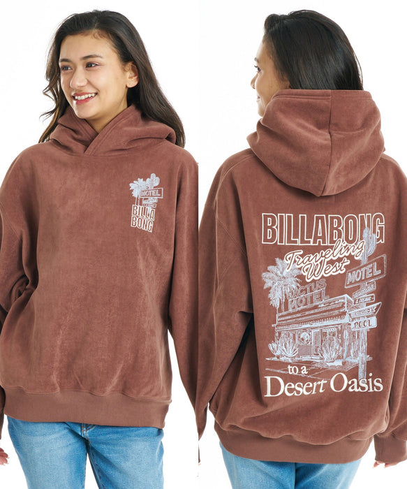 BILLABONG ウィメンズ SUEDE LIKE BONDING FLEECE PARKA パーカー 【BIG LOOSE】【2026年秋冬モデル】