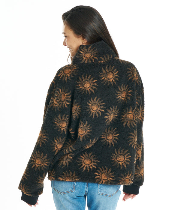 BILLABONG ウィメンズ SHERPA HALF ZIP パーカー 【2026年秋冬モデル】 BSD / M