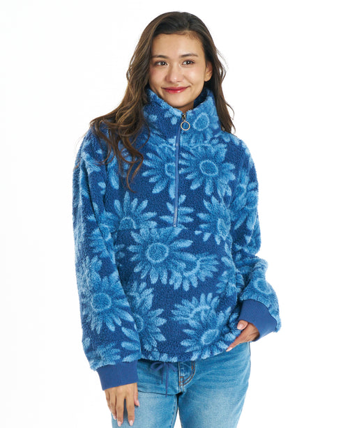 BILLABONG ウィメンズ SHERPA HALF ZIP パーカー 【2026年秋冬モデル】 TRV / M