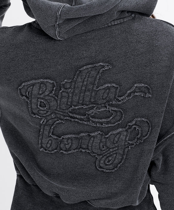 BILLABONG ウィメンズ LOOSE CROPPED WASHED ZIP PARKA パーカー 【2026年秋冬モデル】 BLK / L
