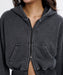 BILLABONG ウィメンズ LOOSE CROPPED WASHED ZIP PARKA パーカー 【2026年秋冬モデル】 BLK / L