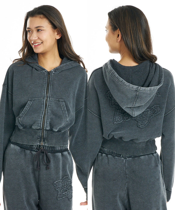 BILLABONG ウィメンズ LOOSE CROPPED WASHED ZIP PARKA パーカー 【LOOSE CROPPED】【2026年秋冬モデル】