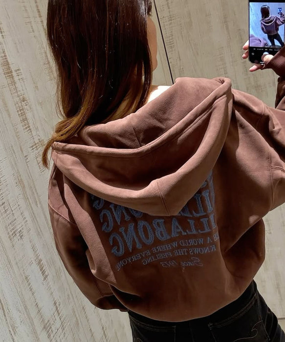 BILLABONG ウィメンズ SUEDE BONDING FLEECE ZIP PARKA パーカー 【LOOSE CROPPED】【2026年秋冬モデル】