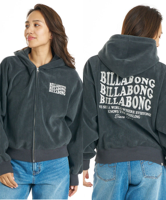 BILLABONG ウィメンズ SUEDE BONDING FLEECE ZIP PARKA パーカー 【LOOSE CROPPED】【2026年秋冬モデル】