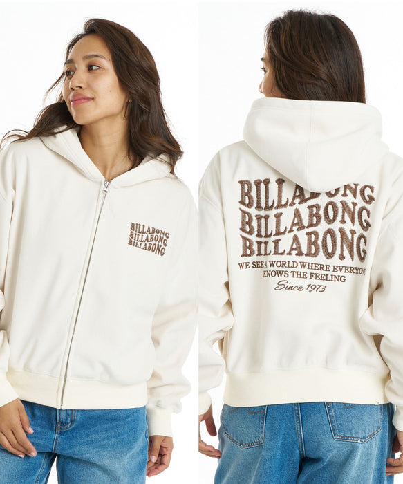 BILLABONG ウィメンズ SUEDE BONDING FLEECE ZIP PARKA パーカー 【LOOSE CROPPED】【2026年秋冬モデル】