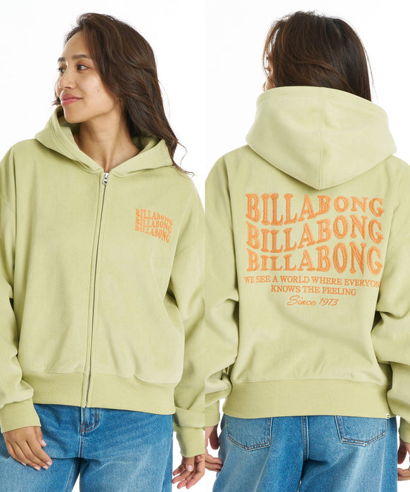 BILLABONG ウィメンズ SUEDE BONDING FLEECE ZIP PARKA パーカー 【LOOSE CROPPED】【2026年秋冬モデル】