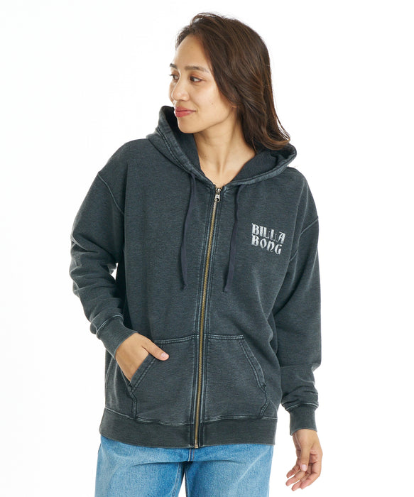 BILLABONG ウィメンズ ACROSS SKIES ZIP HOODIE パーカー 【2026年秋冬モデル】 BLK / M