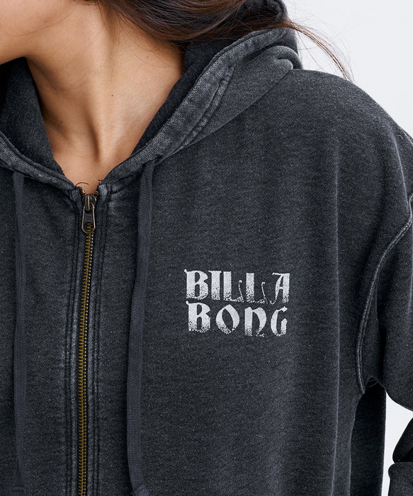 BILLABONG ウィメンズ ACROSS SKIES ZIP HOODIE パーカー 【2026年秋冬モデル】 BLK / M
