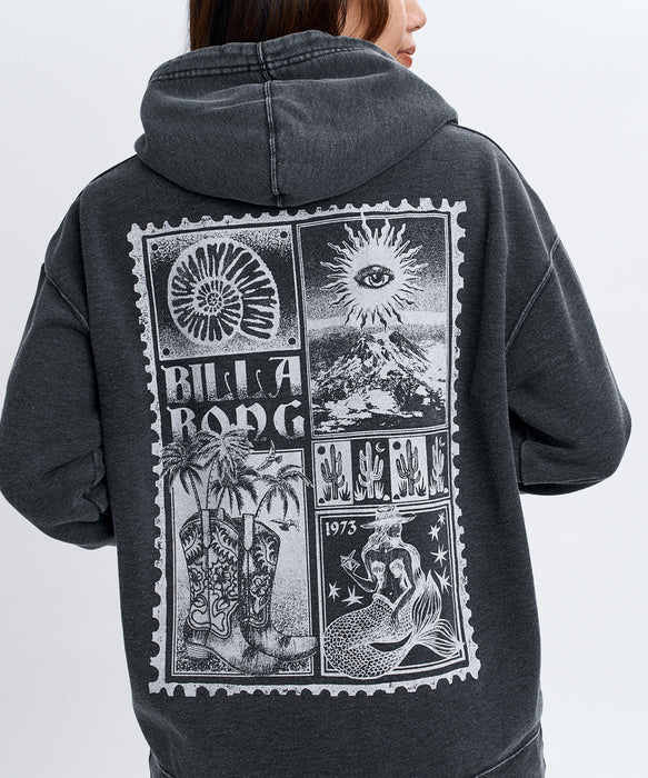BILLABONG ウィメンズ ACROSS SKIES ZIP HOODIE パーカー 【2026年秋冬モデル】 BLK / M
