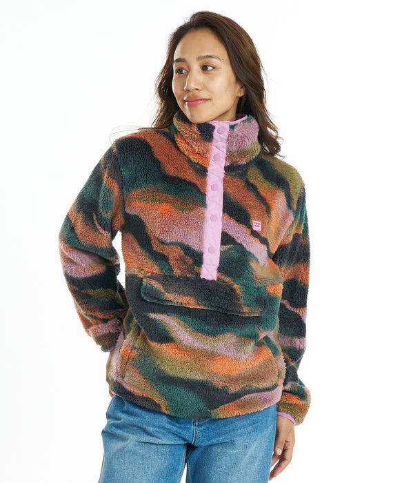 BILLABONG ウィメンズ SWITCHBACK SHERPA PULLOVER スウェットジャケット 【2026年秋冬モデル】 BLM1 / M