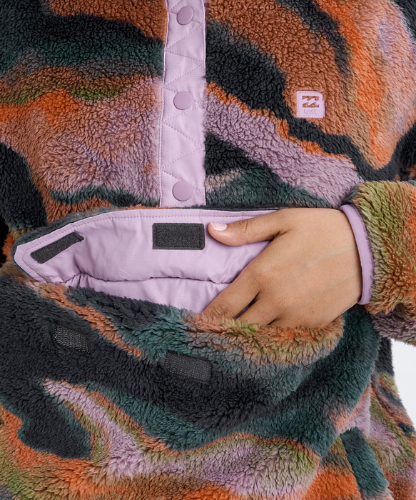 BILLABONG ウィメンズ SWITCHBACK SHERPA PULLOVER スウェットジャケット 【2026年秋冬モデル】 BLM1 / M
