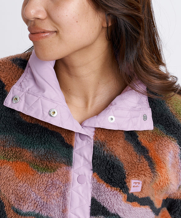 BILLABONG ウィメンズ SWITCHBACK SHERPA PULLOVER スウェットジャケット 【2026年秋冬モデル】 BLM1 / M