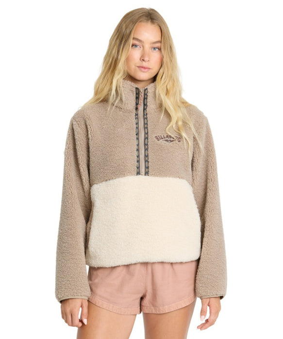 BILLABONG ウィメンズ HORIZON SHERPA MOCK NECK スウェットジャケット 【2026年秋冬モデル】 CBST / M