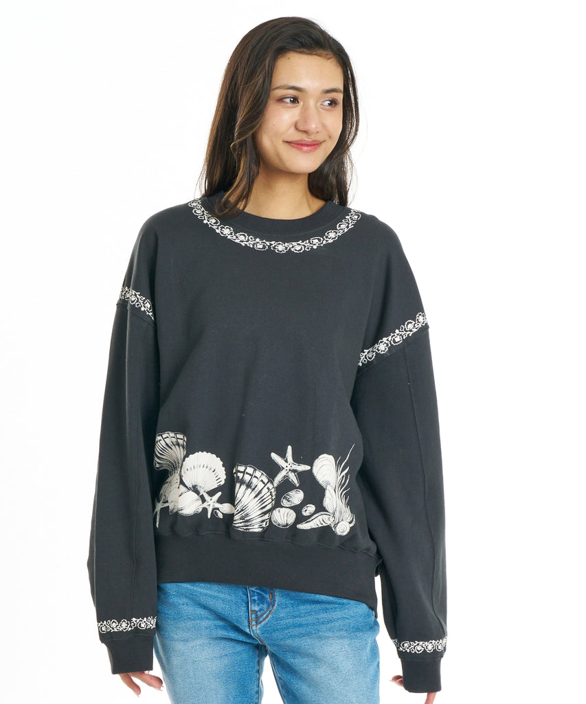 BILLABONG ウィメンズ SEA TREASURE KENDAL CREW FLC トレーナー