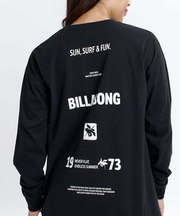 BILLABONG ウィメンズ SUN SURF & FUN BOY FIT LS TEE ロンT 【2026年秋冬モデル】 BLK / L