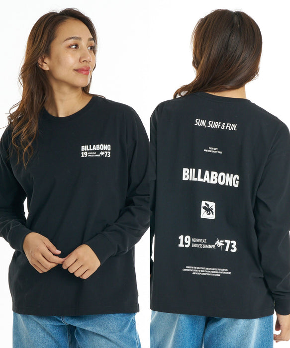 BILLABONG ウィメンズ SUN SURF & FUN LS TEE ロンT 【接触冷感】【BOY FIT】【2026年秋冬モデル】