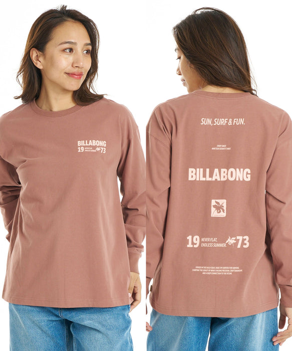 BILLABONG ウィメンズ SUN SURF & FUN LS TEE ロンT 【接触冷感】【BOY FIT】【2026年秋冬モデル】