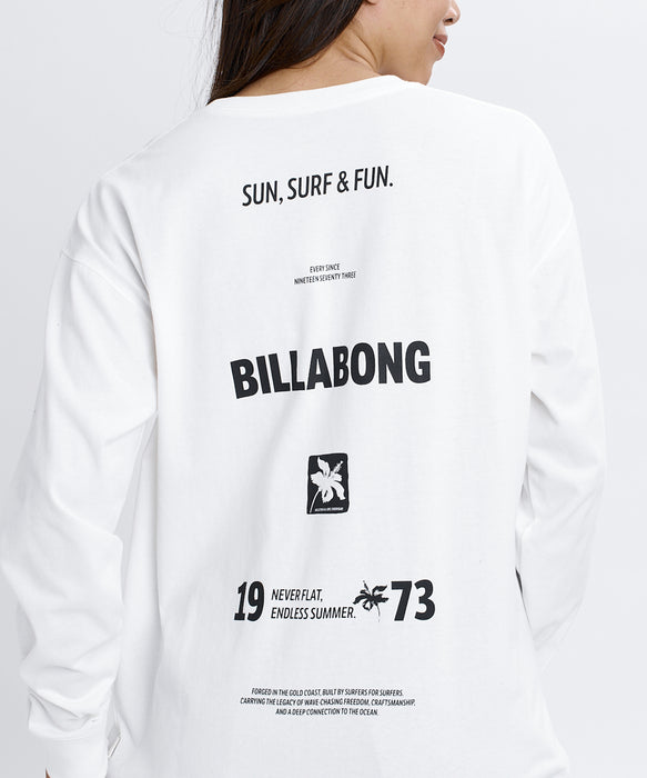 BILLABONG ウィメンズ SUN SURF & FUN BOY FIT LS TEE ロンT 【2026年秋冬モデル】 OFW / L