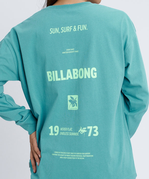 BILLABONG ウィメンズ SUN SURF & FUN BOY FIT LS TEE ロンT 【2026年秋冬モデル】 YBB / L