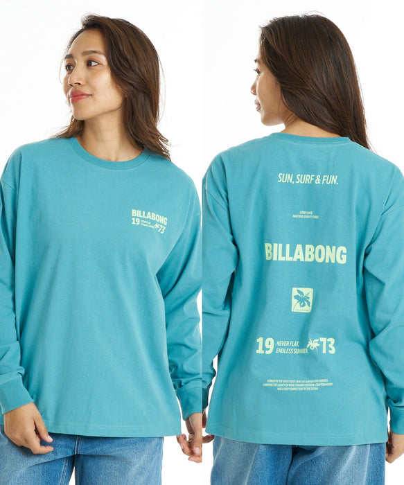 BILLABONG ウィメンズ SUN SURF & FUN LS TEE ロンT 【接触冷感】【BOY FIT】【2026年秋冬モデル】