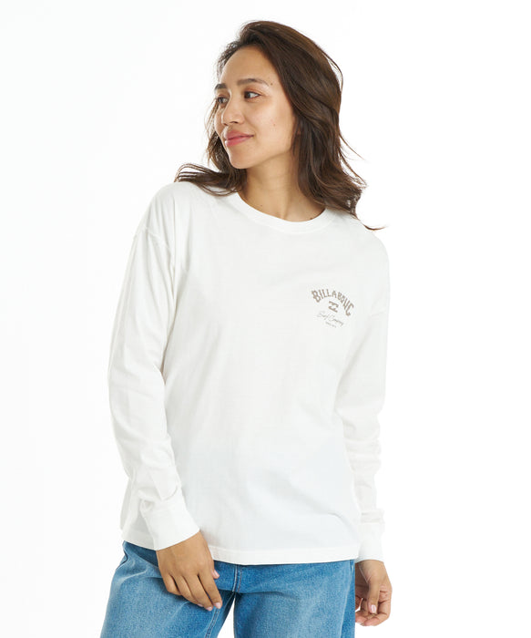 BILLABONG ウィメンズ SQUARE LOGO BOY FIT LS TEE ロンT 【2026年秋冬モデル】 OFW / L