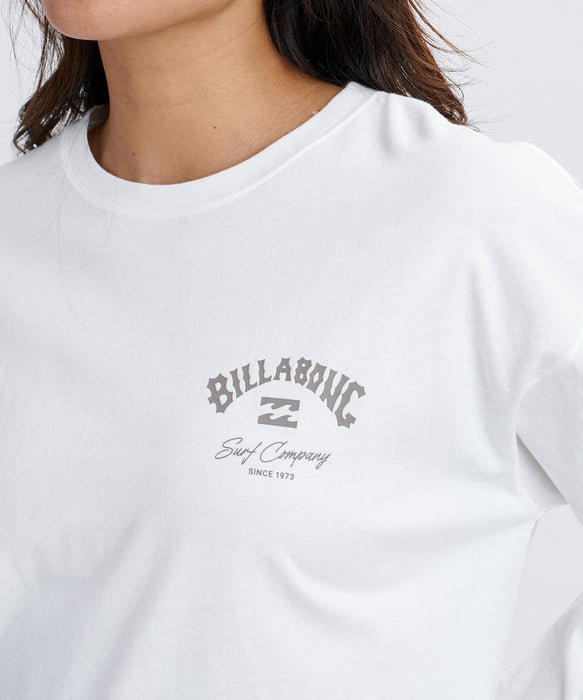 BILLABONG ウィメンズ SQUARE LOGO BOY FIT LS TEE ロンT 【2026年秋冬モデル】 OFW / L