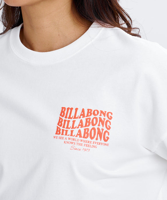 BILLABONG ウィメンズ WAVE LOGO CROPPED LS TEE ロンT 【2026年秋冬モデル】 OFW / L