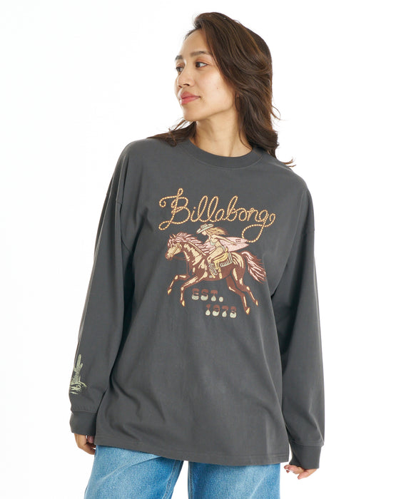 BILLABONG ウィメンズ GLOBAL GRAPHIC LS TEE ロンT 【2026年秋冬モデル】 OFB / L