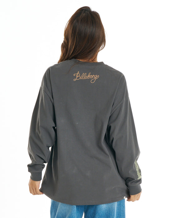 BILLABONG ウィメンズ GLOBAL GRAPHIC LS TEE ロンT 【2026年秋冬モデル】 OFB / L