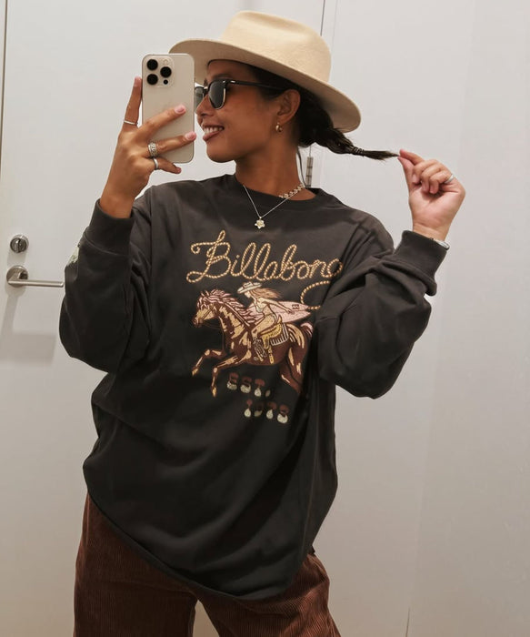 BILLABONG ウィメンズ GLOBAL GRAPHIC LS TEE ロンT 【接触冷感】【LOOSE FIT】【2026年秋冬モデル】