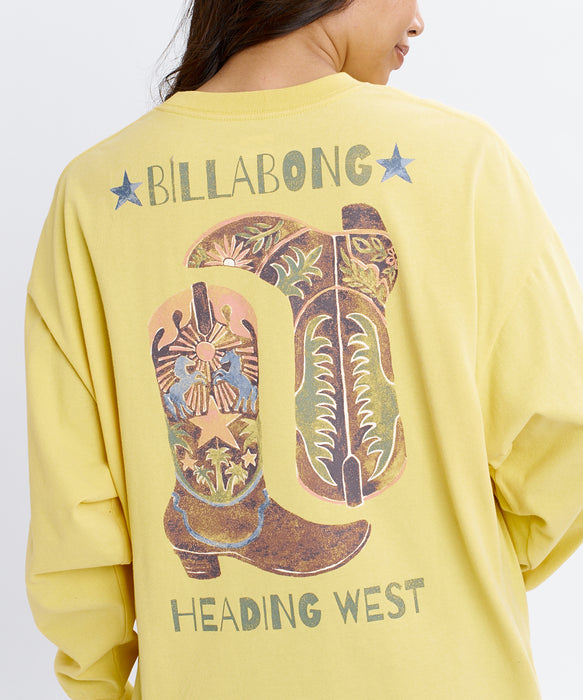 BILLABONG ウィメンズ GLOBAL GRAPHIC LS TEE ロンT 【2026年秋冬モデル】 SUD1 / L