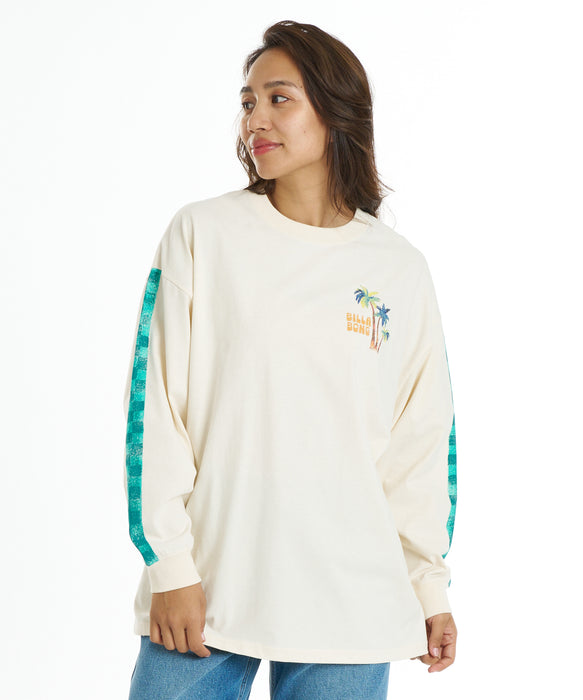 BILLABONG ウィメンズ GLOBAL GRAPHIC LS TEE ロンT 【2026年秋冬モデル】 WCP / L