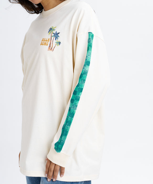 BILLABONG ウィメンズ GLOBAL GRAPHIC LS TEE ロンT 【2026年秋冬モデル】 WCP / L